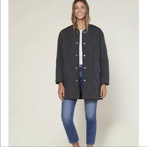 Outerknown Northward black quilted coat